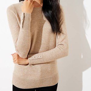 Loft Pearlized Cuff Sweater 